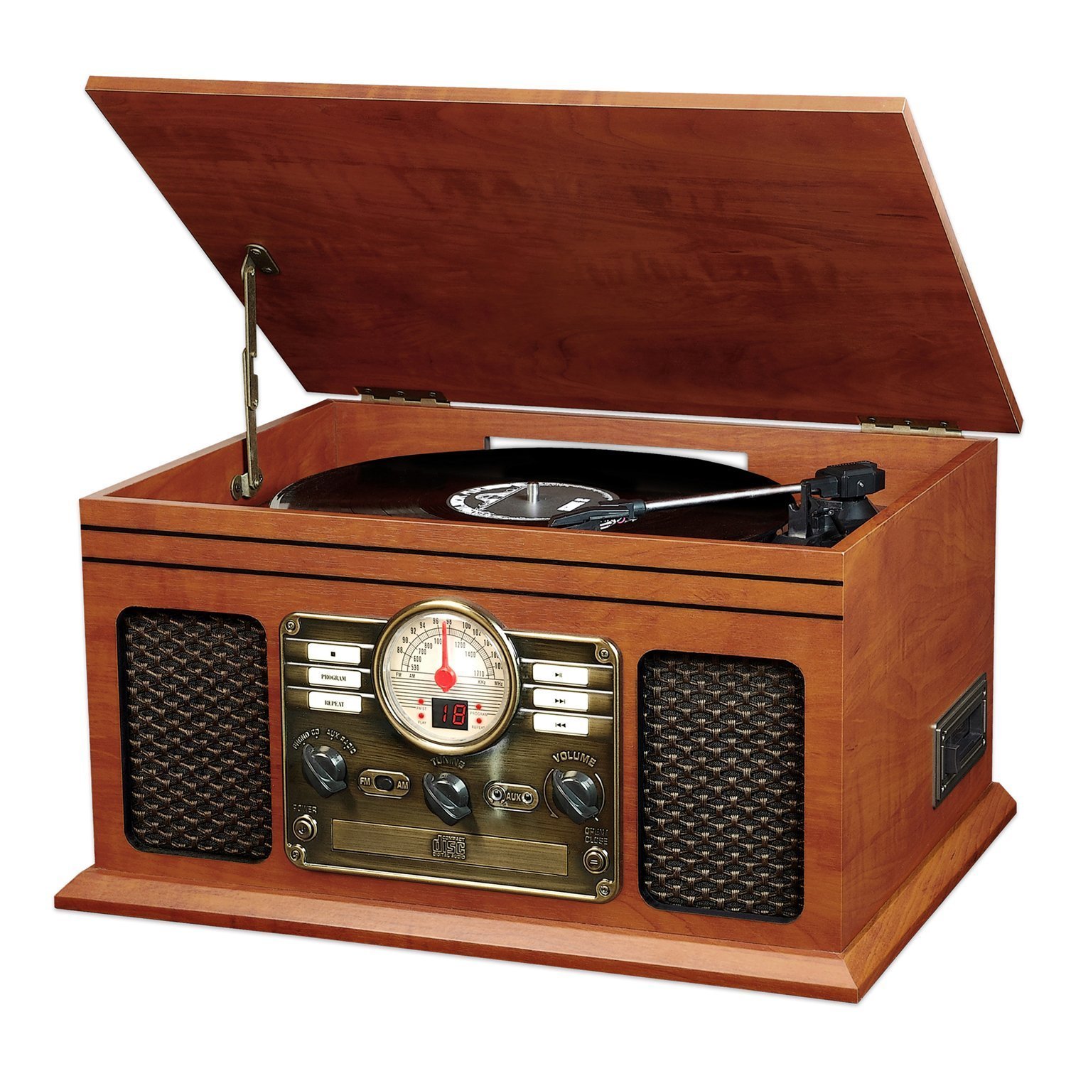 Innovative Technology ITVS-200 Nostalgic Classic 5-In-1 Turntable ...