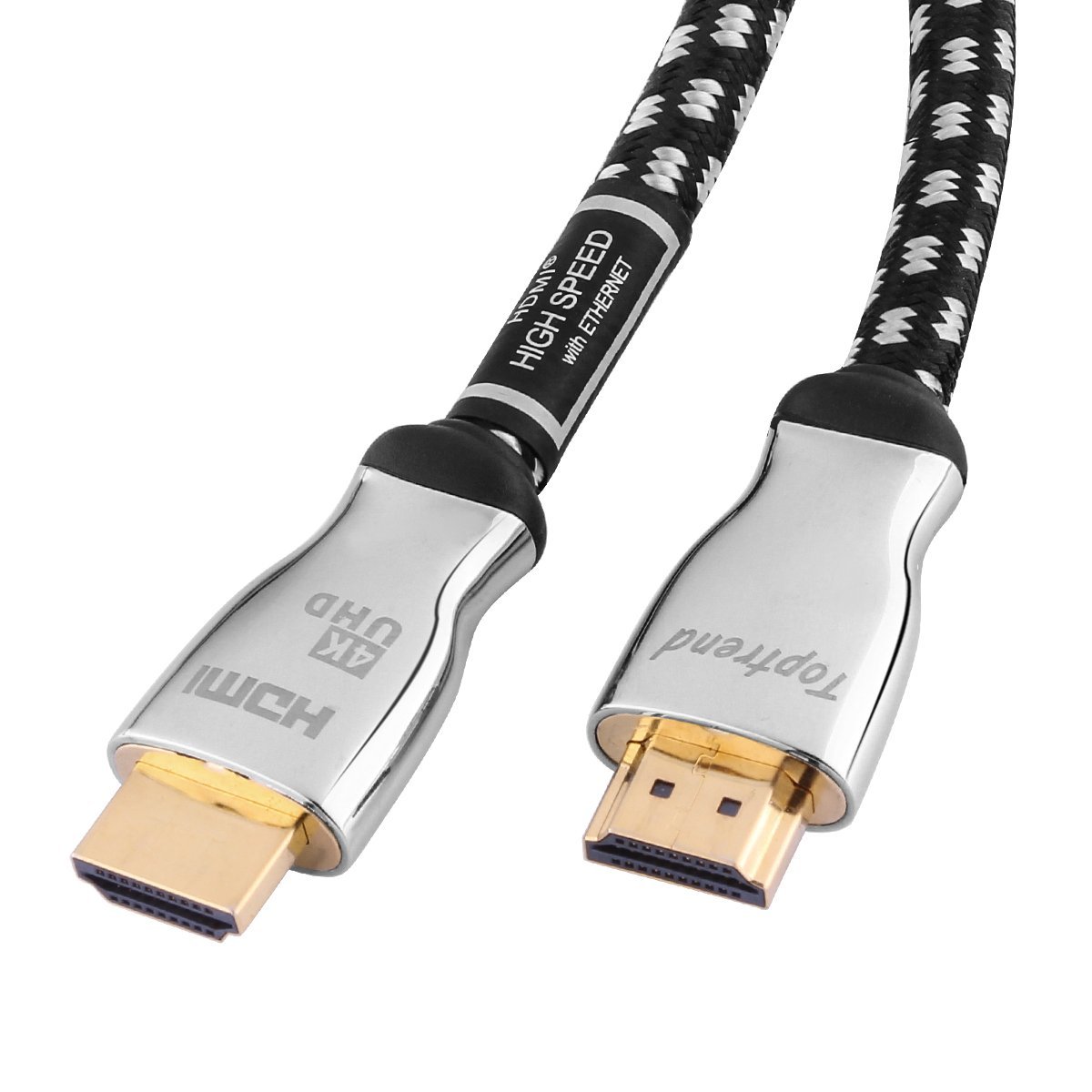 Toptrend High Speed 21Gbps HDMI Cable -Gold Plated Connector Tips- with ...