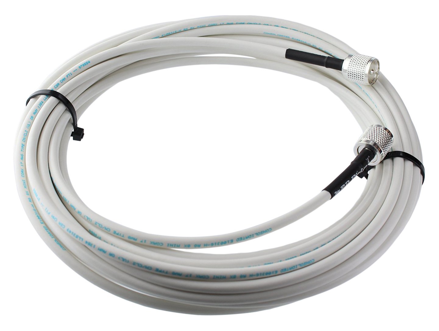 Mpd Digital Rg8x W Pl259 65ft Vhf Antenna Cable Rf Cb And Ais Mini 8 Coaxial Jumper Silver Teflon 8550