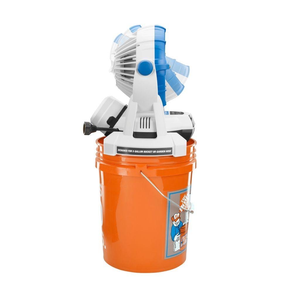 Arctic Cove MBF0181 18-Volt Two Speed Misting Bucket Top Fan N3 free ...