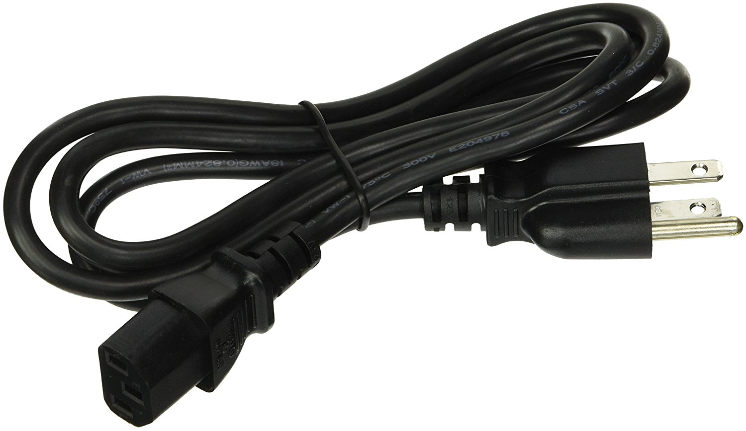 GearIt 18 AWG Universal Power Cord NEMA 5-15P to IEC320 C13 [UL Listed ...