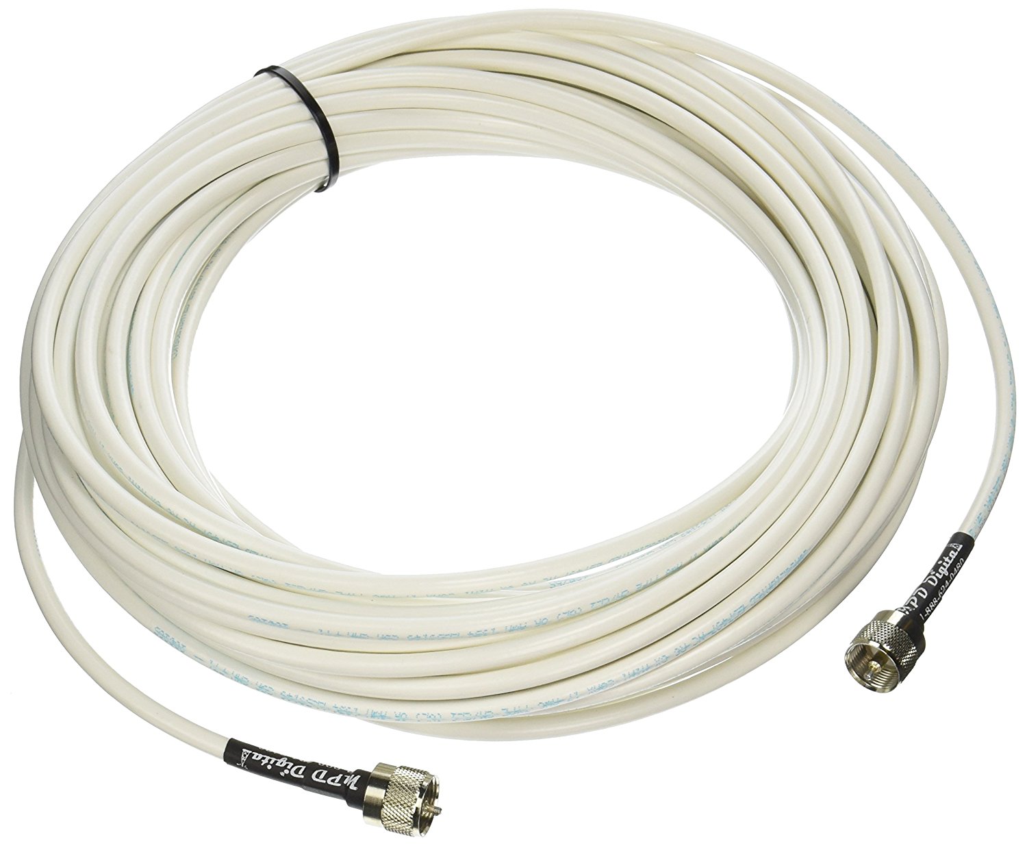 Mpd Digital Rg8x W Pl259 65ft Vhf Antenna Cable Rf Cb And Ais Mini 8 Coaxial Jumper Silver Teflon 4184