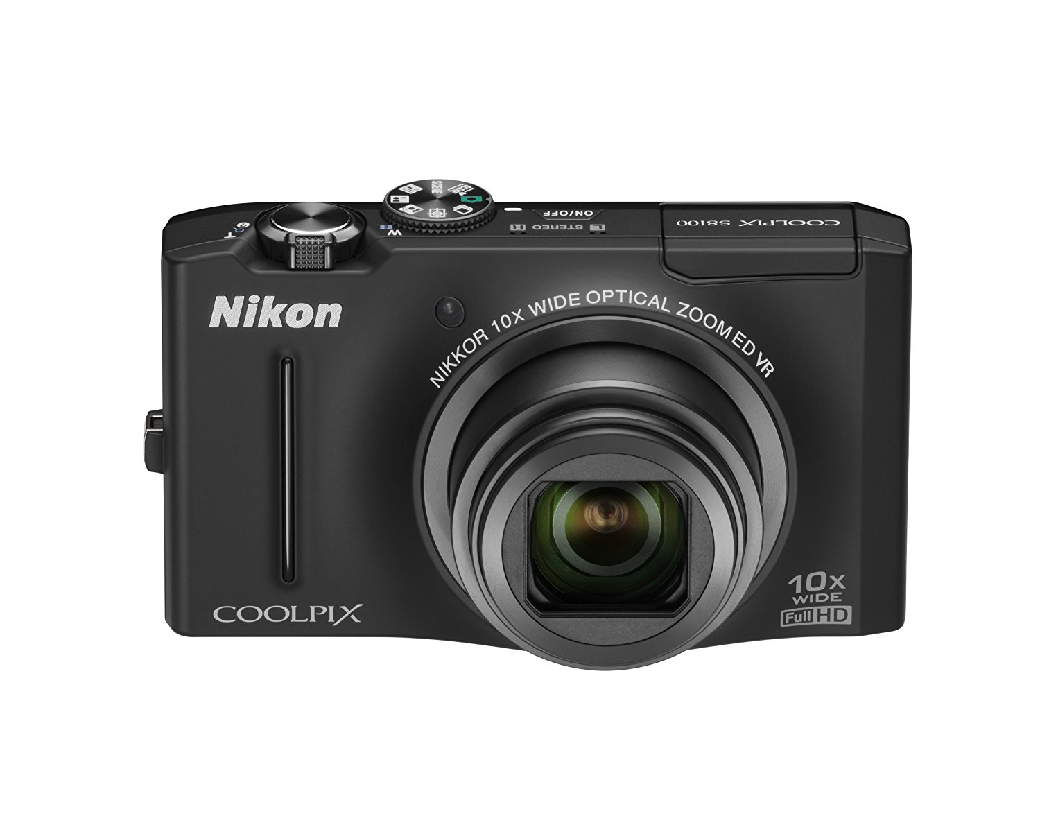 Nikon Coolpix S8100 12.1 MP CMOS Digital Camera with 10x Zoom-Nikkor ED ...