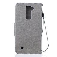 LG K7 Case, LG K7 Wallet Case,PHEZEN Cute Bear Don't Touch My Phone Design PU Leather Wallet Case Stand Flip Case... N3