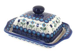 Polish Pottery Savannah Butter Dish N2