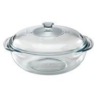 Pyrex Bakeware 2-Quart Casserole Dish with Lid (Rectangular w/Large Handles)