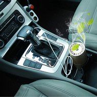 Car air purifier anion purifier car purifier in addition to formaldehyde virus (Wine red) N4