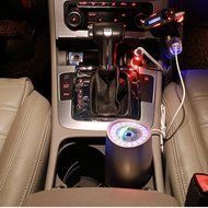 Car air purifier anion purifier car purifier in addition to formaldehyde virus (Wine red) N5