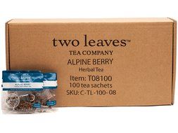 Two Leaves Tea Company Alpine Berry Herbal Tea, 100-Count