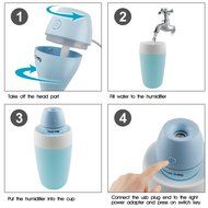 MAOZUA USB Mini Humidifier 40ML Humidifing Capacity Mist Humidifier Travel Size Air Purifier with Smart Switch... N15