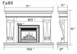 Niagara Cast Stone Fireplace Mantel Mantle Holiday Season 50% off Biggest Sale Ever As quantities Last N3