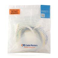 Cable Matters 5-Color Combo 3.5mm Stereo Audio Cable 6 Feet