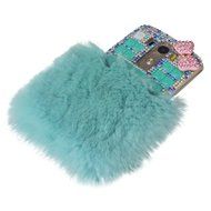 Spritech(TM) Bling Phone Case For LG G3 mini,3D Handmade Purple Crystal Silver Flower Pendant Accessary Design... N26