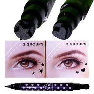 Trendy - 3 Groups 3gs Eyeliner Pen Polka ( Star Shape) DOT Variety Black N2