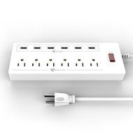Stalion Surge Protector Power Strip Socket 900 Joule with 6-USB Charging Ports &amp; 6-Outlets Universal for Home... N5