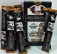 100% Kona Coffee Freeze Dried Instant (12 Individual 1.7g Stick Packs) N2