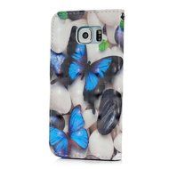 S6 Case,Samsung Galaxy S6 Case - Wallet 3D Effect Colorful Print Patterns Premuim PU Leather Soft TPU Inner Cover... N33