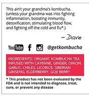 Kidney Liver Lung Tonic with Organic Kombucha Tea Extract by Getkombucha - (1-2 Month Supply). N4
