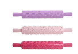 YOFAN 5-pack Embossed Textured Rolling Pins