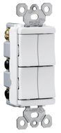 Legrand-Pass &amp; Seymour TM81111WCC6 Decorator Combination Single Pole and Single Pole and Single Pole and Single...