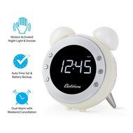 Electrohome Retro Alarm Clock Radio with Motion Activated Night Light and Snooze, Digital AM/FM Radio, Wake-up...