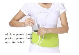 Portable Usb Heating Pad Waist Belt for Cold Weather Women Girls Tummy Belly Warmer (Black)