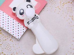 yueton Portable Mini Cartoon Panda Style Hand-held Personal Environmental Portable Travel Fan Hand Press Cooling... N3