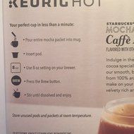 Starbucks - K Cups 6 ct - Mocha Caffe' Latte - ( Pack of 2 ) N3