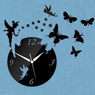 EverTrust(TM) New Wall Stickers Home Decoration Diy 3d Acrylic Mirror Clock Wall Clocks Horloge Watch Quartz Living... N2