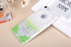iPhone 7 Case, PHEZEN Henna Mandala Floral Design [Scratch Resistant] Clear TPU Bumper Case Soft Rubber Gel Silicone... N15