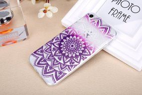 iPhone 7 Case, PHEZEN Henna Mandala Floral Design [Scratch Resistant] Clear TPU Bumper Case Soft Rubber Gel Silicone... N16