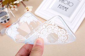 iPhone 7 Case, PHEZEN Henna Mandala Floral Design [Scratch Resistant] Clear TPU Bumper Case Soft Rubber Gel Silicone... N21