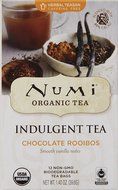 Numi Organic Indulgent Tea, Chocolate Rooibos, Caffeine Free Herbal Teasan, 12 Count Tea Bags (Pack of 3) N17
