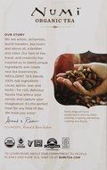 Numi Organic Indulgent Tea, Chocolate Rooibos, Caffeine Free Herbal Teasan, 12 Count Tea Bags (Pack of 3) N19