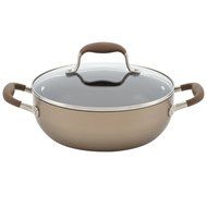 Anolon Advanced Bronze Hard Anodized Nonstick 3.5-Quart Covered Chef&#039;s Casserole N2