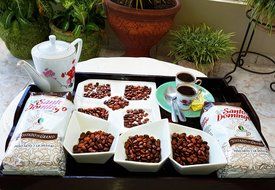 Santo Domingo Whole Roasted Bean Dominican Coffee 2 Bags / Pounds Pack N7