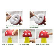 Fasthorse Mushroom Lamp Humidifier Portable USB Aromatherapy Aroma Diffuser for Office Home Travel (Pink) N21