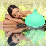 Putars 300ML Whisper Quiet Cool Mist Humidifier Ultrasonic Aroma Essential Oil Diffuser with Auto Shut-off for... N3