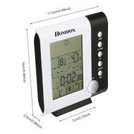 Homdox Wireless Weather Humidity Monitor Indoor/Outdoor Modern Design N10