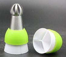 Misula Baking ColorSwirl Tri-color Coupler for Sphere Tips Icing Piping Bag Converter Baking Cake Cupcake Cookie... N4