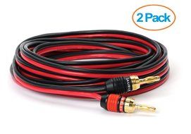 Aurum Cables 14 Gauge Speaker Wire with Pro Series Banana Plugs - 6 feet N2