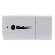 SODIAL(R) 3.5mm Stereo USB Bluetooth Wireless Audio Music Receiver Adapter White