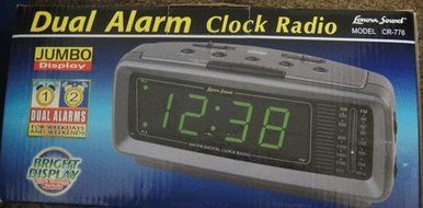 Lenoxx Sound Daul Alarm Clock Radio