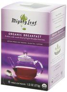Mighty Leaf Black Tea, Organic Breakfast, 15 Pouches (Pack of 3) N7