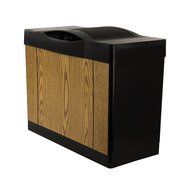 AIRCARE 4DTS 300 Variable-Speed Console-Style Evaporative Humidifier, Light Oak, Black Trim N3