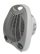 Premium 2 in 1 Portable Fan Heater Adjustable Thermostat White Electric Indoor Outdoor N2