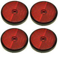 Red Round Rear Reflector for Trailers Fence Gate Posts TR072 by AB Tools