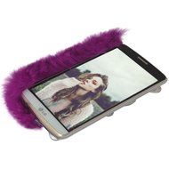 Spritech(TM) Bling Phone Case For LG G3 mini,3D Handmade Purple Crystal Silver Flower Pendant Accessary Design... N36