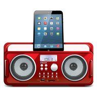 iSound BT-4000 Wireless Boombox (red) N2