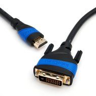 KabelDirekt (6 feet) HDMI to DVI Cable 24+1 with Highspeed (1080p Full HD 3D) - TOP Series